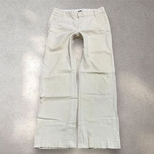 Gap Cream Mid Rise Trouser Pants